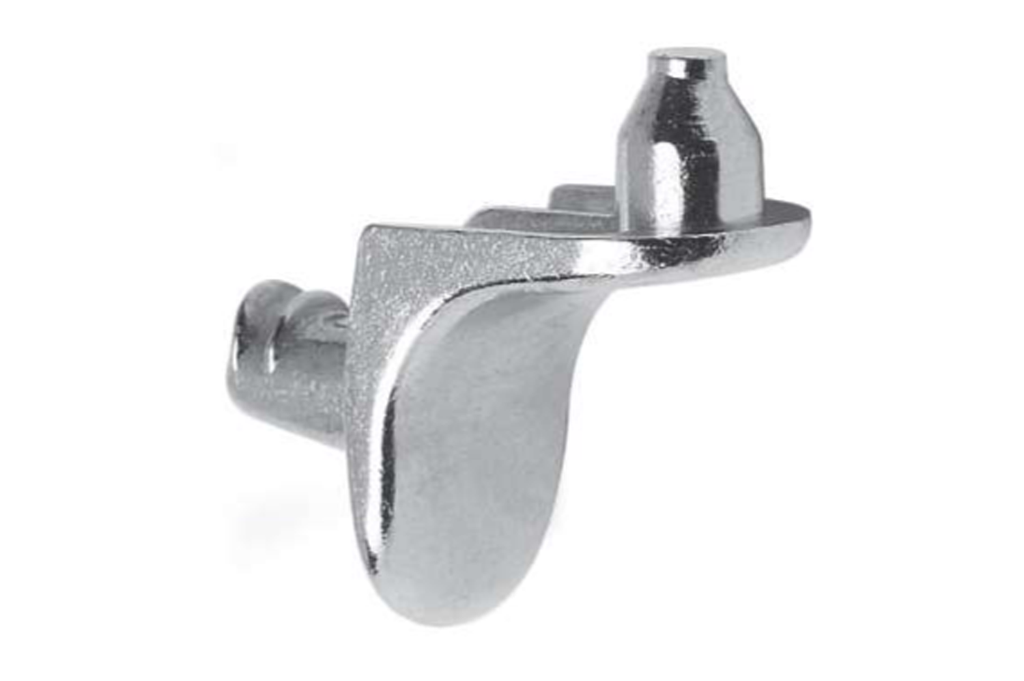 SOPORTE ESTANTE P/MADERA C/SUJECION PIN 143 ZAMAK 2 PINS D.5 MM. NIQUELADO