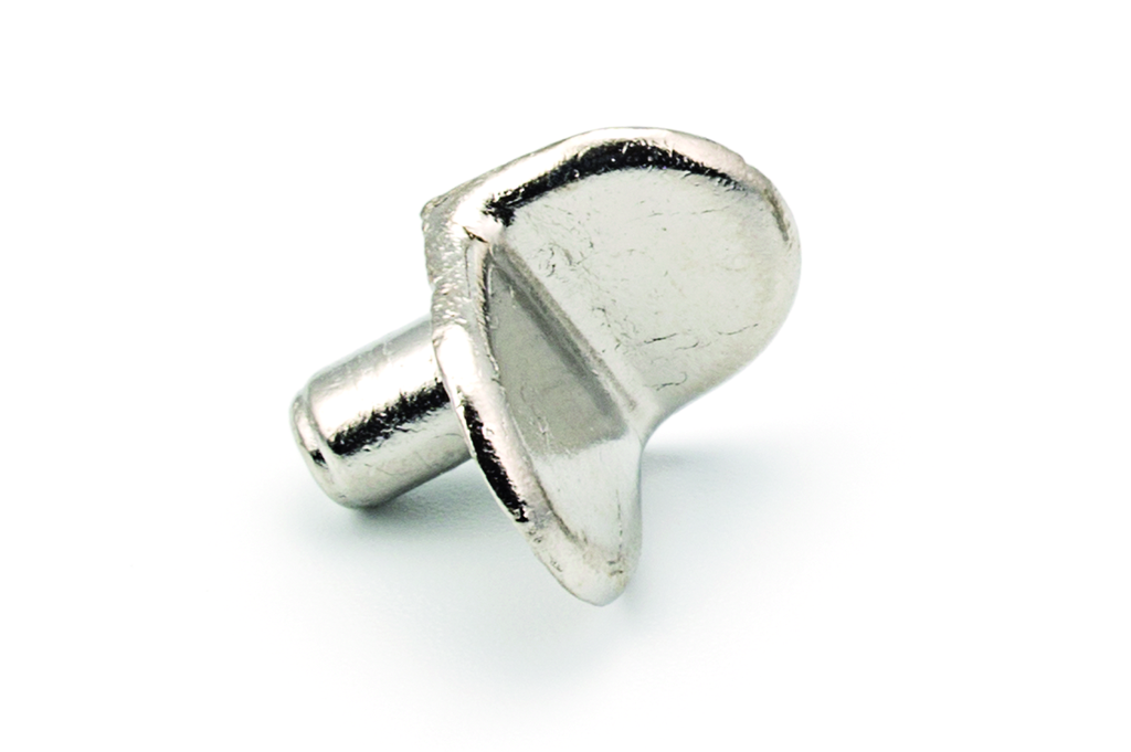 SOPORTE ESTANTE P/MADERA S/SUJECION 144 ZAMAK D.5 MM. NIQUELADO