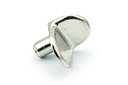 SOPORTE ESTANTE P/MADERA S/SUJECION 144 ZAMAK D.5 MM. NIQUELADO