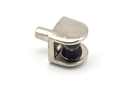 SUPORT PRESTATGE P/VIDRE A/SUBJECCIO CLIP ZAMAK S U.9 MM. D.5 MM. NIQUELAT