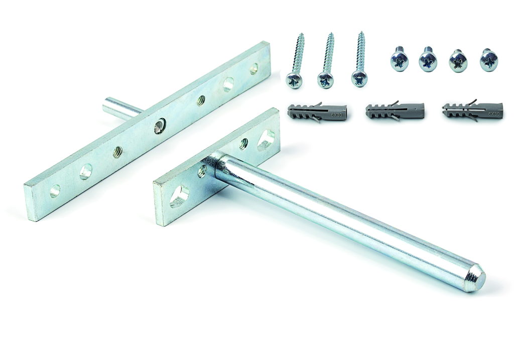 SOPORTE ESTANTE PARED OCULTO TENTI 15 D.10X120 MM. 25 KG. 3 TACOS+7 TORNILLOS CINCADO