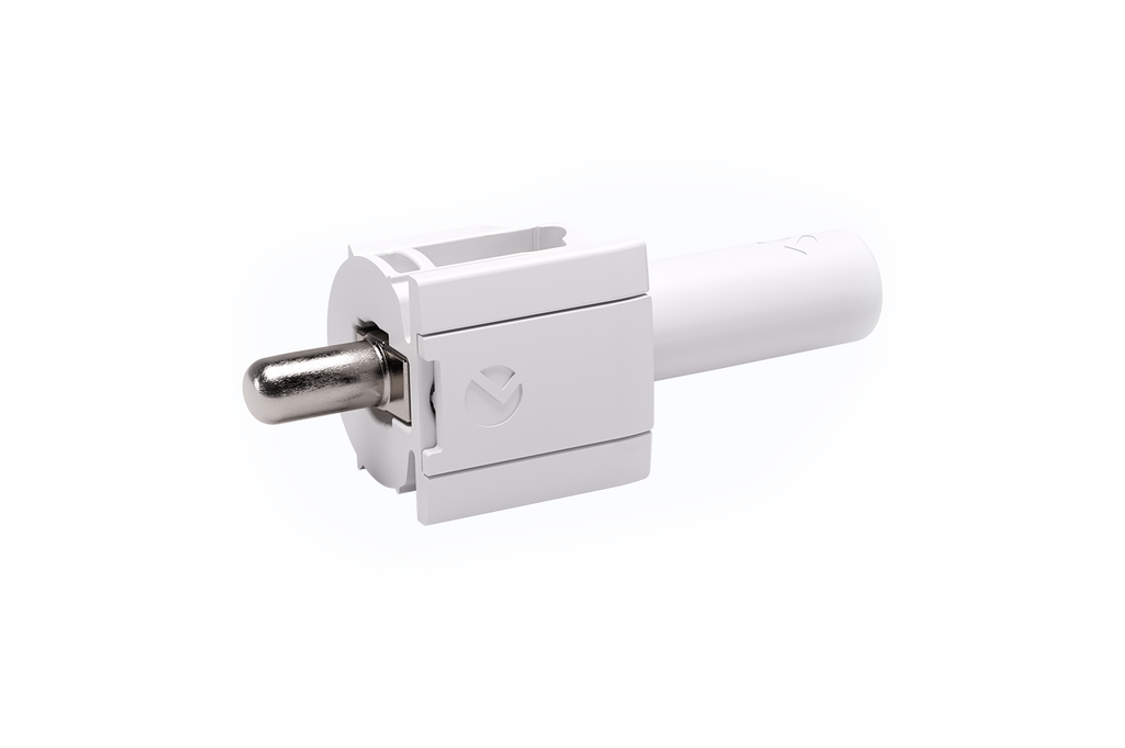 SUPORT PRESTATGE P/FUSTA A/SUBJECCIO KINTAI D.5 MM. NIQUELAT BLANC