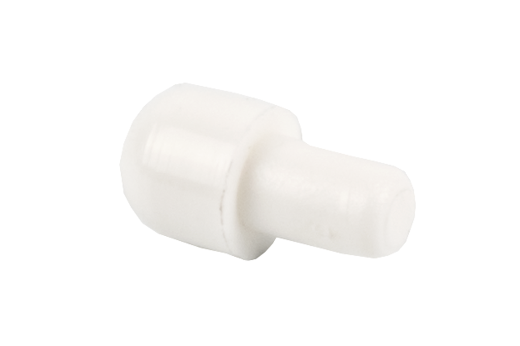 SUPORT PRESTATGE P/FUSTA S/SUBJECCIO CILINDRIC D.5/8 MM. BLANC