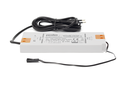 SET TRANSFORMADOR LED "SLIM" 50 W. C/CABLE 2000 MM. C/PLUG HEMBRA BLANCO/NEGRO