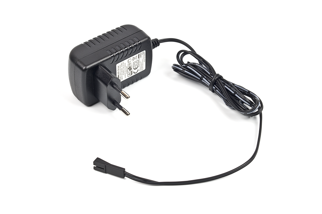 TRANSFORMADOR LED "PLUG" 15 W. A/CABLE 1500 MM. A/PLUG FEMELLA NEGRE SD