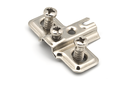 TWO HOLES MINI HINGE 26 SLIDE-ON H-0 SCREW-ON W/EUROSCREW 6,3X12 MM.