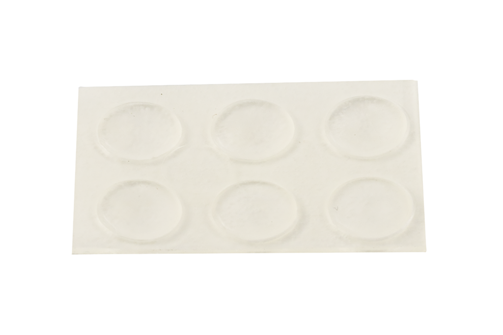 LAMINA DE 6 U. DE LAGRIMAS ADHESIVAS D.07XH1,5 MM. TRANSPARENTE
