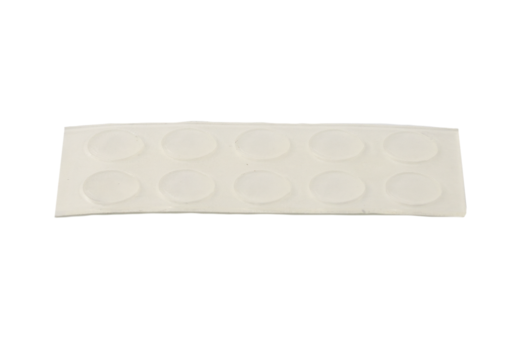 LAMINA DE 10 U. DE LLAGRIMES ADHESIVES D.07 X H1,5 MM. TRANSPARENT