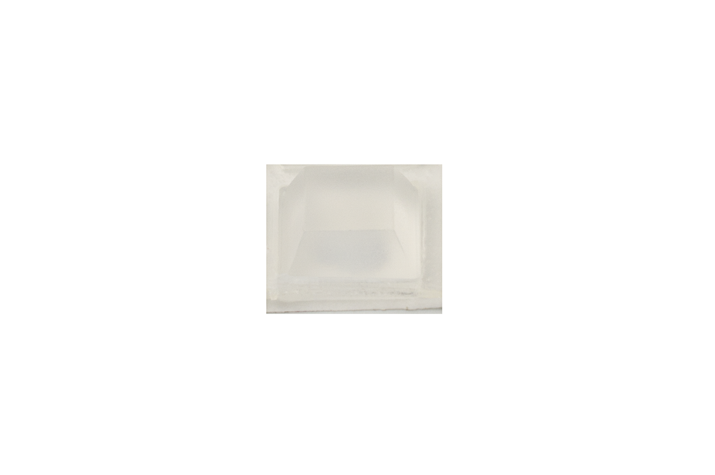 LLAGRIMA ADHESIVA 12,5X12,5X5,8 MM. TRANSPARENT (EN LAMINES DE 40 U.)