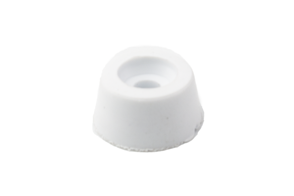 TACO GOMA 14X7 MM. BLANCO SD