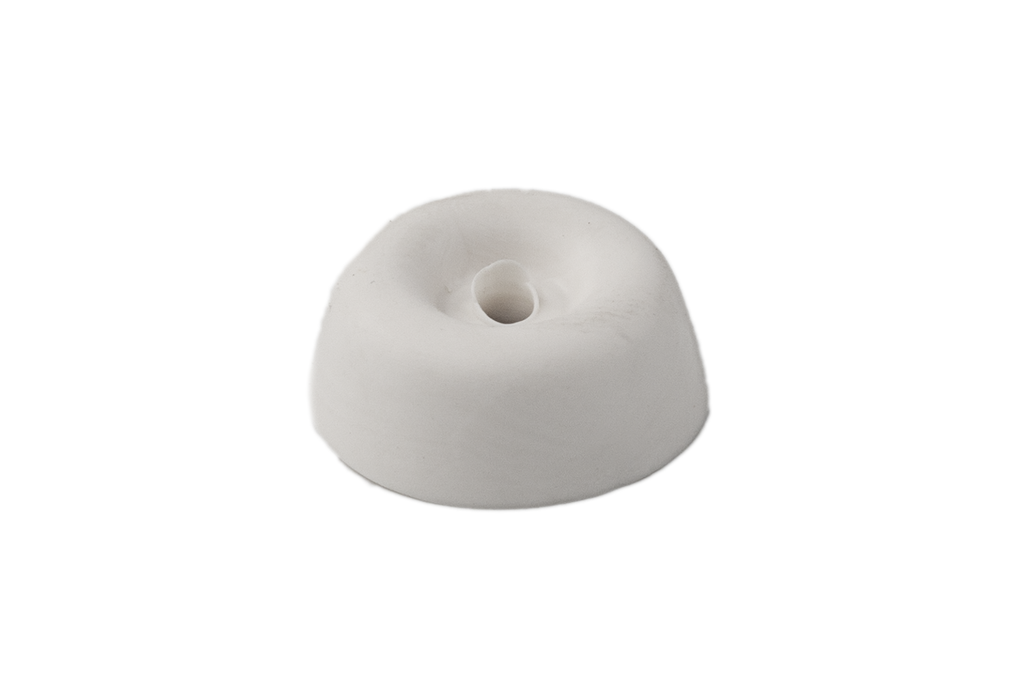 TACO GOMA 22X9 MM. BLANCO
