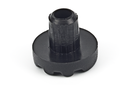 TACO BASE EMBUTIR D.8 MM. H4,5 MM. ESTRIADO NEGRO