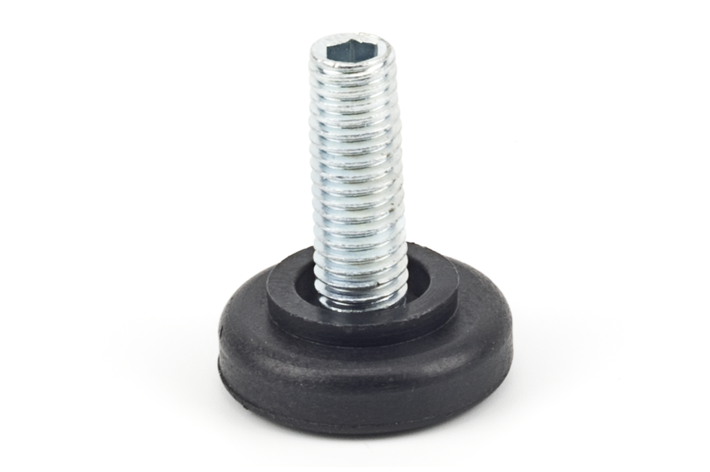 NIVELADOR C/BASE D.25XH9 MM. M-8X21 MM. L 30 MM. ALLEN 4 CINCADO/NEGRO