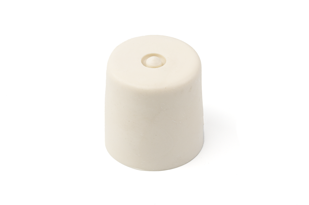 TACO GOMA 30X30 MM. BLANCO SD