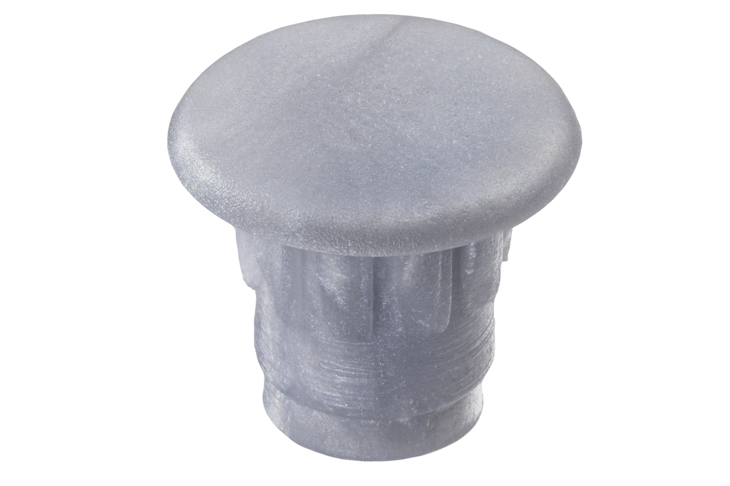TAPON D.5 MM. ESTRIADO GRIS ALUMINIO