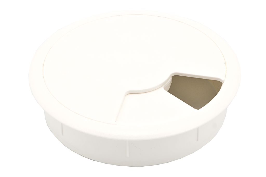 PASACABLES REDONDO "LUB" D.80 H20 MM. BLANCO