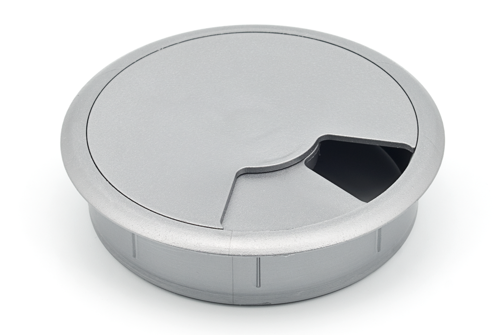 PASACABLES REDONDO "LUB" D.80 H20 MM. ALUMINIO