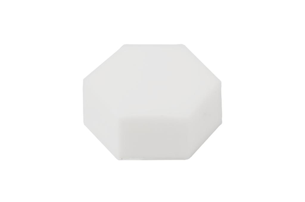 TAP P/CARGOL HEXAGONAL M-6 BLANC