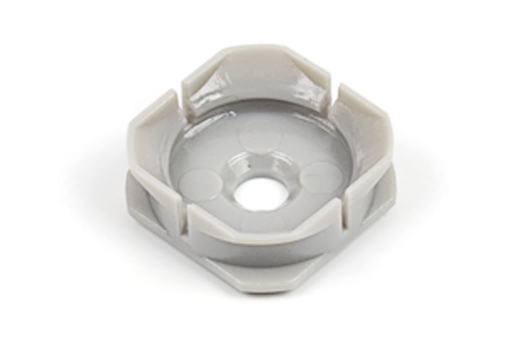 UNION P/PANEL CLIP DISCUS HEMBRA D.25 MM. GRIS