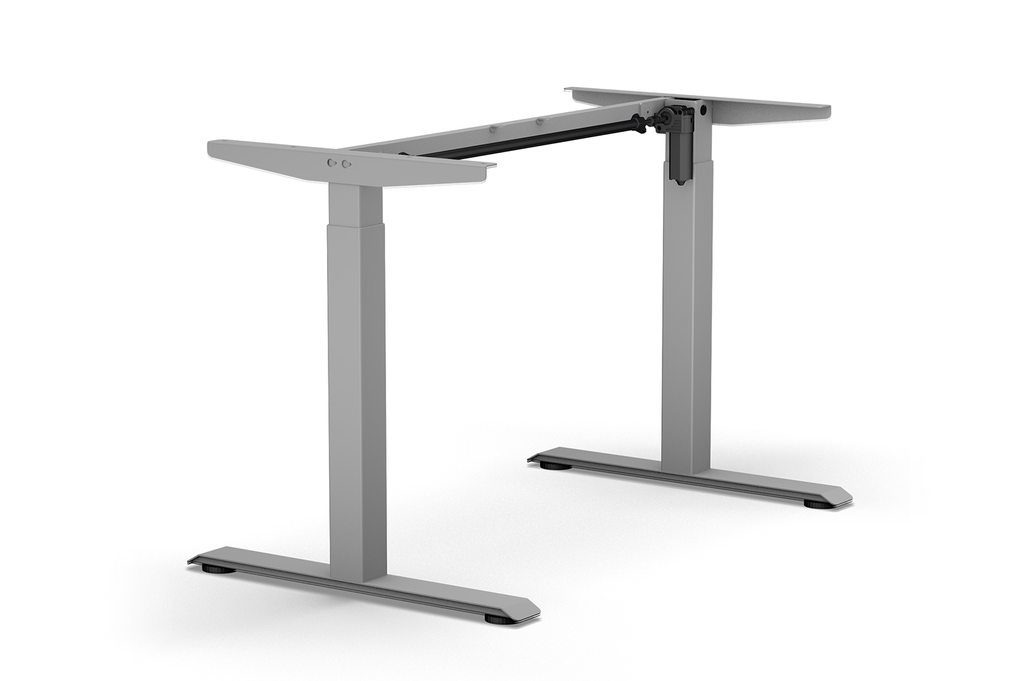 ESTRUCTURA TAULA REG. ELEC. E-SMART 1M2S P/80 KG. (700-1170 MM.) ALUMINI RAL 9006 SD