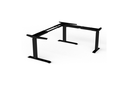 ESTRUCTURA MESA REG. ELEC. E-CORNER 90 3M3S P/180 KG. (625-1275 MM.) NEGRO RAL 9017 SD