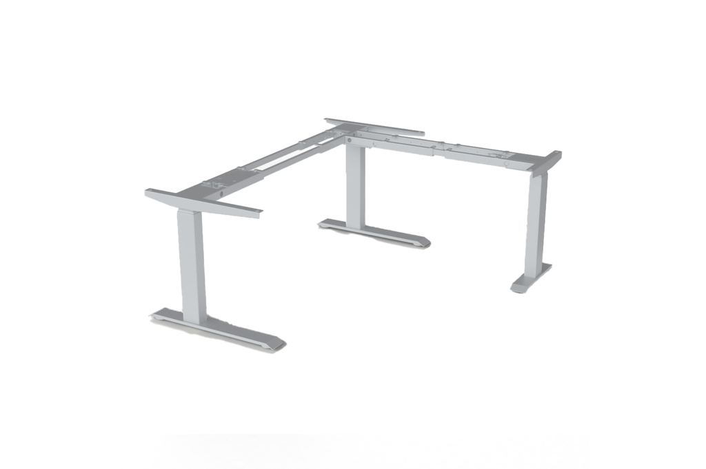 ESTRUCTURA MESA REG. ELEC. E-CORNER 90 3M3S P/180 KG. (625-1275 MM.) ALUMINIO RAL 9006 SD