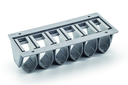 SUJETACABLES BAJO MESA CABLE GRIP L135 MM. RAL9006