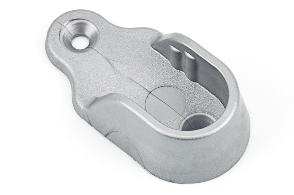 SOPORTE P/BARRA OVAL LATERAL GRIS NYLON