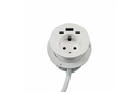 MULTITOMA EXIT SPOT A2C D.60 MM. C/USB-A USB-C CARGA USB-C DATOS BLANCO