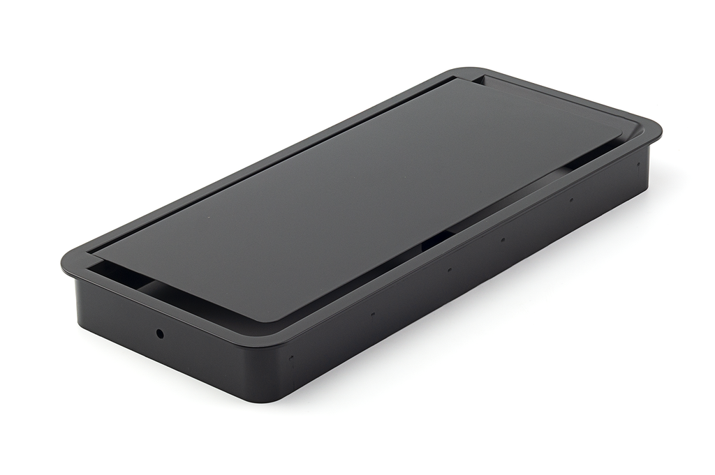 PASACABLES EXIT LIGHT 25 116X260 MM. NEGRO AS9135602