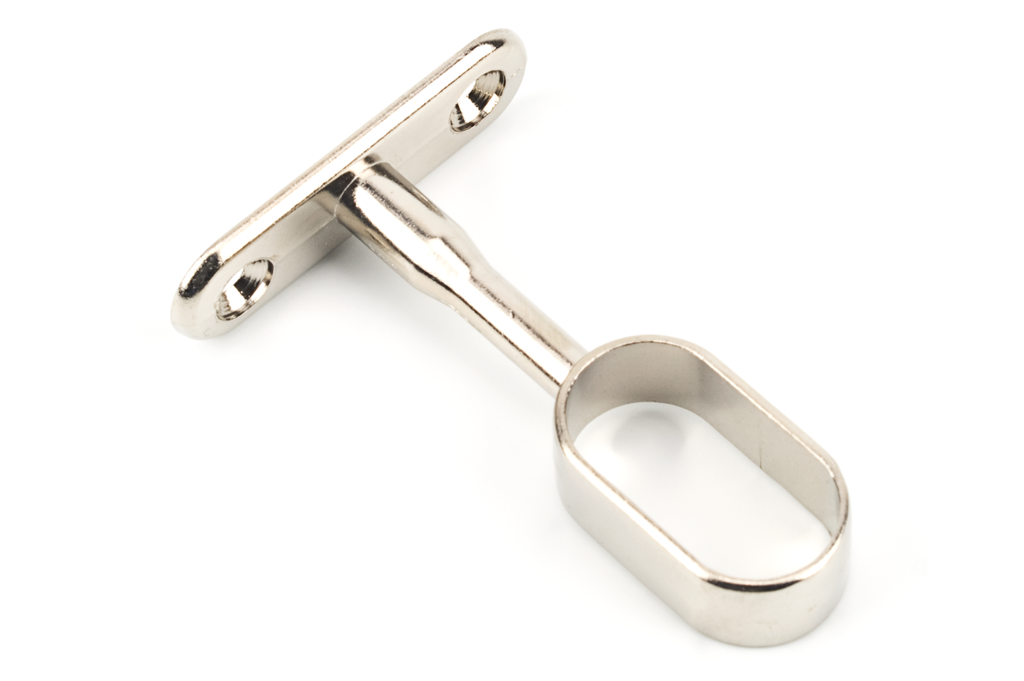 SUPORT P/BARRA OVAL PASSANT 30X70 MM. NIQUELAT