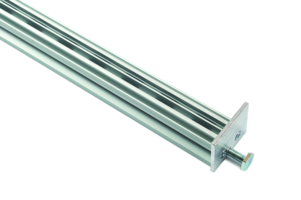 GUIA CREMALLERA DOBLE ALUMINIO ANODIZADO (EN 2.600 MM.) P/SISTEMA VERTIKO