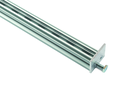 GUIA CREMALLERA DOBLE ALUMINIO ANODIZADO (EN 2.600 MM.) P/SISTEMA VERTIKO