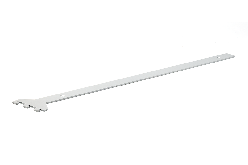 SOPORTE P/ESTANTE INCLINADO 526X30 MM. GRIS P/SISTEMA VERTIKO SD