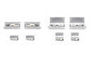 KIT 2 PORTES CORREDISSES 30 MM. H33 MM. S/ACCESORIS P/SISTEMA PORTES PENJADES ALIANTE