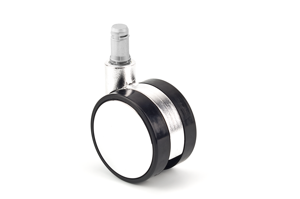 RUEDA "SPEEDY 60/20" D.60 MM. S NYLON CROMO D CROMO G NEGRO PERNO 11X20 MM.