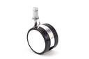 RUEDA "SPEEDY 60/20" D.60 MM. S NYLON CROMO D CROMO G NEGRO PERNO 11X20 MM.