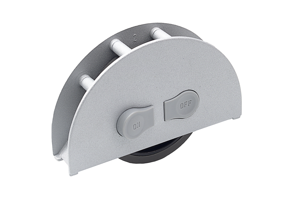 RODA ENCAST "ON-OFF" D.60 MM. AG18 MM. A/ FRE GOMA GRIS OG5110137