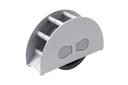 RUEDA ENCASTE "ON-OFF" D.60 MM. AG30 MM. S/ FRENO GOMA GRIS OG5110637