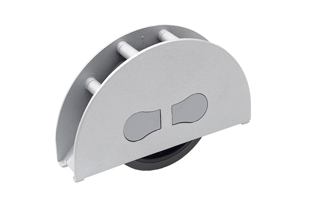 RODA ENCAST "ON-OFF" D.60 MM. AG18 MM. S/ FRE GOMA GRIS OG5110737 -268-