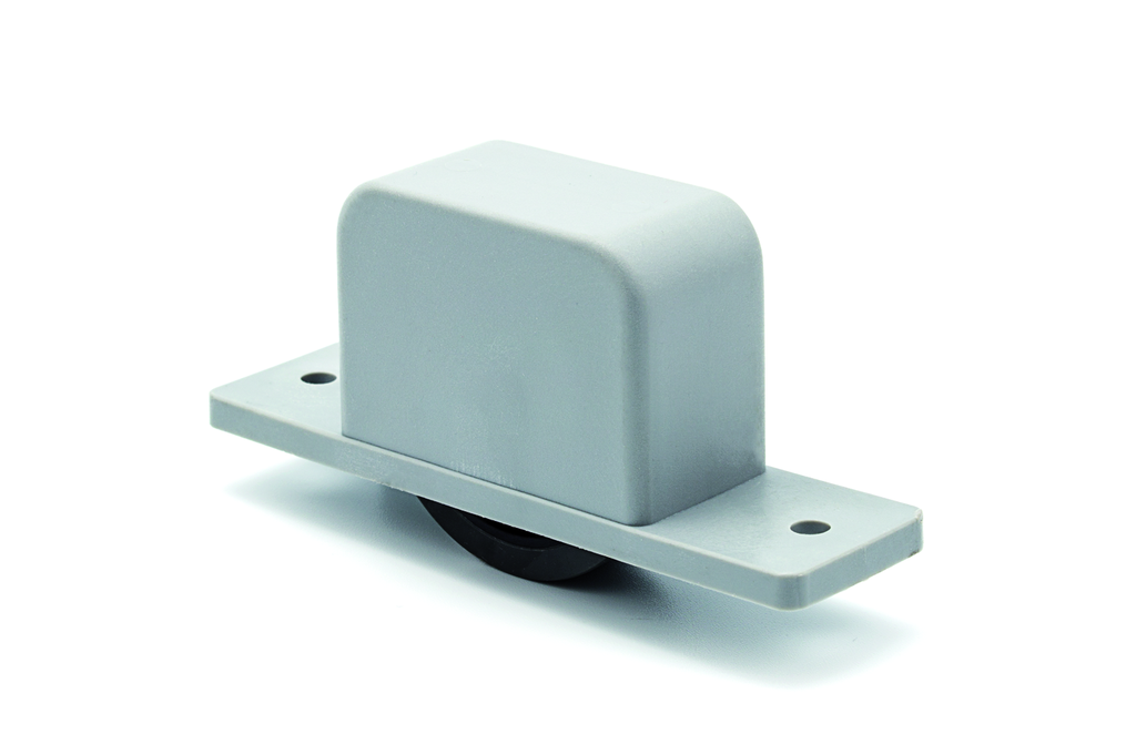 RODA OCULTA "HIDE" D.40 MM. AG28 MM. AMB ALES GOMA GRIS