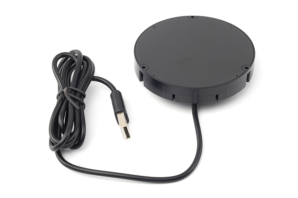 CARREGADOR QI TR13  WIRELESS  D80X14 MM. A/CABLE USB 1,2 M.L. NEGRE