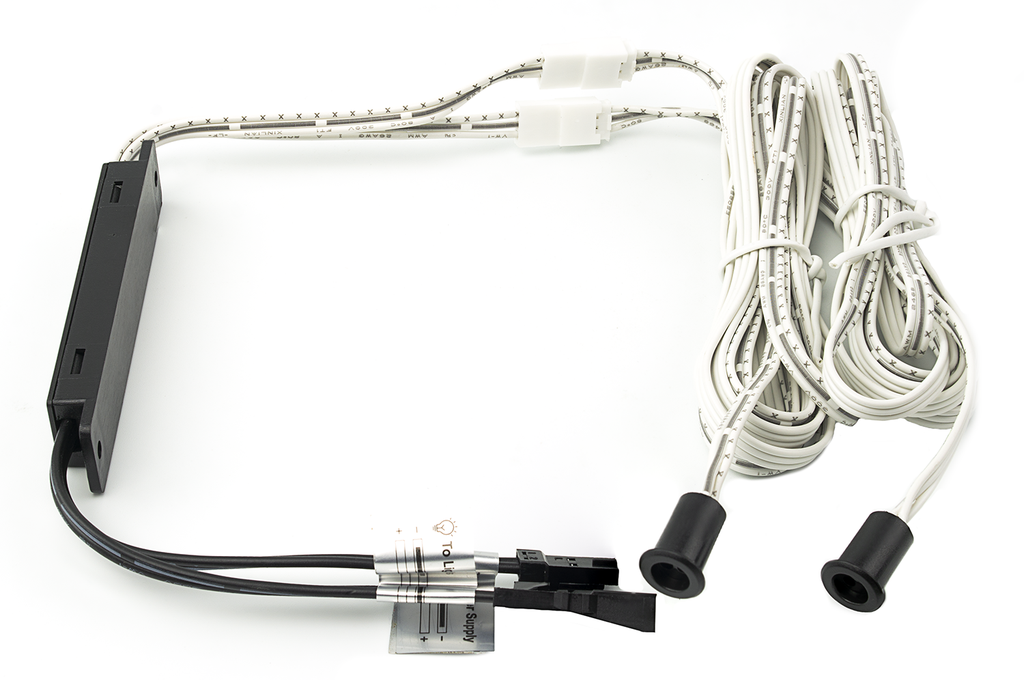 SENSOR DOBLE LED HAND 12V D.10X14 MM.48W A/CABLE MINI PLUG NEGRE SM7009020