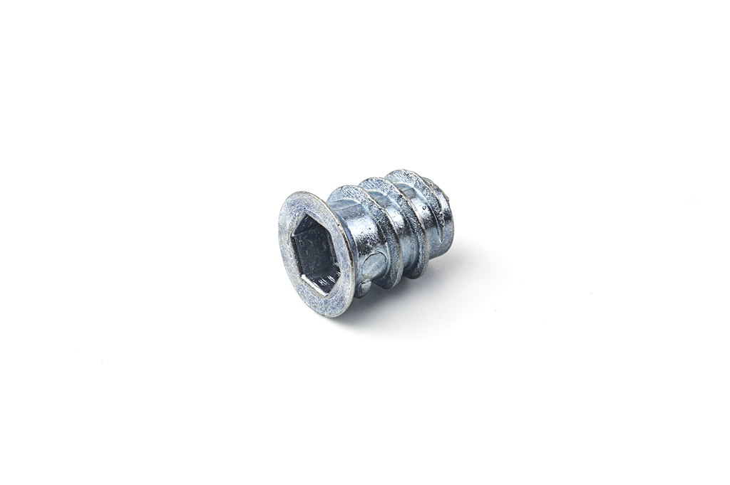 TUERCA EMBUTIR C/CABEZA ALLEN M-06X12,6 MM. ZAMAK CINCADO