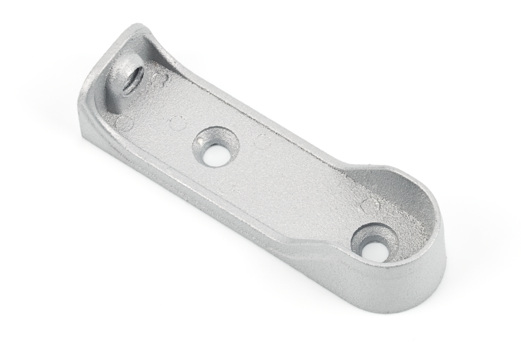 SUPORT P/BARRA OVAL LATERAL/SUPERIOR M-6 LLIS GRIS PLATA