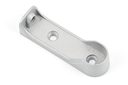 SOPORTE P/BARRA OVAL LATERAL/SUPERIOR M-6 LISO GRIS PLATA