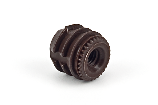 TUERCA EMBUTIR NYLON M-04 10X11 MM. MARRON SD