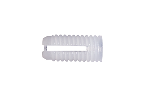 TUERCA EMBUTIR NYLON EXPANSIBLE 5X10 MM. NATURAL