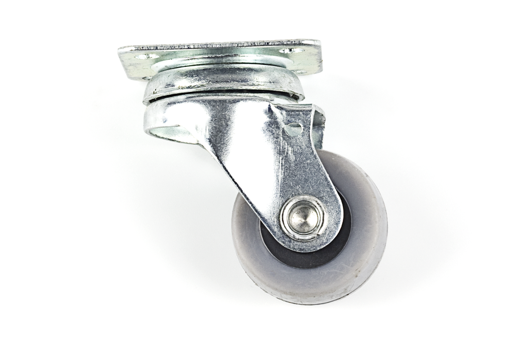 RODA SUPERFICIE "D30 AMB PLATINA" D.30 MM. AG>3 MM. A/PLATINA GOMA GRIS