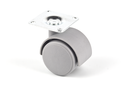 RUEDA "SERIE 40" D.40 MM. C/PLETINA 42X42 MM. GRIS